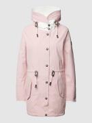 Wellensteyn Parka mit Label-Patch in Rose, Größe M