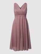 TROYDEN COLLECTION Cocktailkleid mit Taillenpasse in Mauve, Größe 32