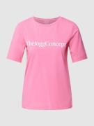 TheJoggConcept T-Shirt mit Label-Print Modell 'SIMONA' in Pink, Größe ...