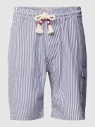 MC2 Saint Barth Bermudas mit Streifenmuster Modell 'MARSEILLE' in Blau...