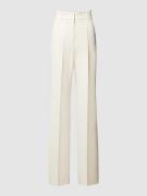 Max Mara Studio Stoffhose mit Bügelfalten Modell 'LONTRA' in Offwhite,...