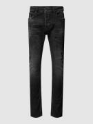 ELIAS RUMELIS Jeans mit Label-Detail Modell 'Dave' in Black, Größe 30