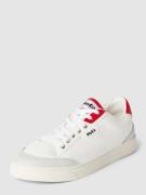 MoEa Sneaker mit Schnürung und Label-Details in Weiss, Größe 41