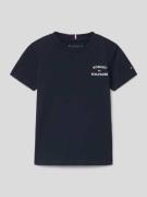 Tommy Hilfiger Kids T-Shirt mit Label-Print in Marine, Größe 92