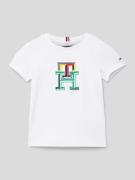 Tommy Hilfiger Kids T-Shirt mit Label-Stitching in Weiss, Größe 98