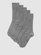 MCNEAL Socken mit elastischem Rippenbündchen im 5er-Pack in Graphit Me...