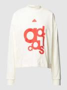 ADIDAS SPORTSWEAR Sweatshirt mit Label-Print in Offwhite, Größe L