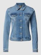 Soyaconcept Jeansjacke mit Umlegekragen Modell 'Kimberly' in Jeansblau...