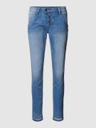 Blue Monkey Slim Fit Jeans mit verkürztem Schnitt Modell 'MANIE' in Bl...