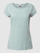 Ragwear T-Shirt in Melange-Optik Modell 'Mintt' in Tuerkis, Größe S