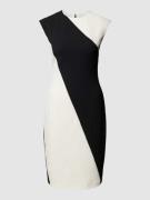 Calvin Klein Womenswear Knielanges Kleid in Two-Tone-Machart Modell 'S...