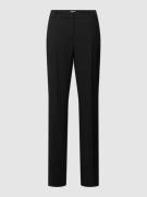 Jake*s Collection Straight Fit Hose mit Bügelfalten in Black, Größe 34