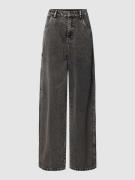 Karo Kauer Jeans mit Eingrifftaschen in Black, Größe S