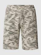 Antony Morato Regular Fit Shorts mit Strukturmuster in Beige, Größe M