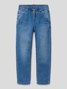 Mayoral Regular Fit Jeans mit Tunnelzug in Blau, Größe 98