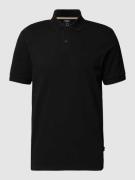 BOSS Poloshirt mit Label-Stitching Modell 'Pallas' in Black, Größe S