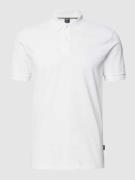 BOSS Poloshirt mit Label-Stitching Modell 'Pallas' in Weiss, Größe S