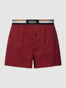 BOSS Boxershorts mit Logo-Bund im 2er-Pack Modell 'Boxer' in Dunkelrot...