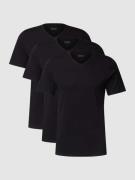 BOSS T-Shirt mit V-Ausschnitt im 3er-Pack Modell 'Classic' in Black, G...