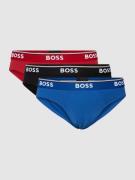 BOSS Slip mit Label-Details im 3er-Pack Modell 'Power' in Rot, Größe S