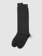 BOSS Socken mit geripptem Abschluss im 2er-Pack in Anthrazit, Größe 39...