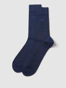 BOSS Socken mit Label-Print im 2er-Pack in Jeansblau, Größe 39/42