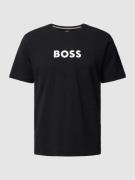 BOSS T-Shirt mit Label-Print in Black, Größe M