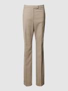 BOSS Stoffhose mit feinem Strukturmuster Modell 'Teana' in Beige Melan...