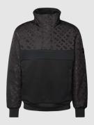BOSS Sweatshirt mit Stehkragen Modell 'Sidney' in Black, Größe M