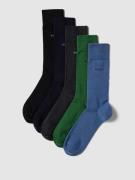 BOSS Socken mit Label-Print im 5er-Pack in Gruen, Größe 39/42