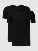 BOSS T-Shirt mit Label-Detail im 2er-Pack in Black, Größe S