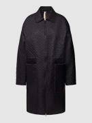 BOSS Mantel mit Allover-Label-Muster Modell 'Paluma' in Black, Größe 3...