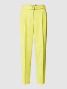 BOSS Stoffhose mit Bügelfalten Modell 'Tapiah' in Neon Gelb, Größe 34