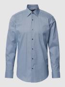 BOSS Regular Fit Business-Hemd mit feinem Allover-Muster in Bleu, Größ...