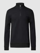 BOSS Sweatshirt mit Stehkragen Modell 'Sidney' in Black, Größe S