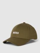 BOSS Basecap mit Label-Stitching Modell 'Zed' in Oliv, Größe One Size
