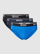 BOSS Slip mit elastischem Logo-Bund im 3er-Pack in Royal, Größe S
