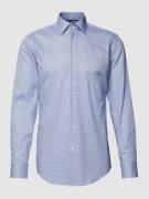 BOSS Business-Hemd mit Allover-Muster Modell 'Hank' in Bleu, Größe 38