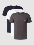 BOSS T-Shirt mit Label-Stitching im 3er-Pack Modell 'Classic' in Anthr...