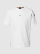 BOSS Orange T-Shirt mit Brand-Schriftzug in Weiss, Größe XXL