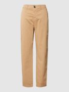 BOSS Orange Straight Fit Hose mit Knopfverschluss in Beige, Größe 34