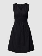 BOSS Orange Knielanges Kleid mit V-Ausschnitt Modell 'Dizzi' in Black,...