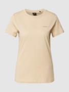 BOSS Orange T-Shirt mit Rundhalsausschnitt in Beige, Größe XS