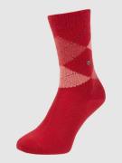 Burlington Socken mit Argyle-Muster Modell 'Whitby' in Kirsche, Größe ...