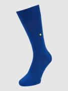 Burlington Socken mit Label-Print Modell 'Lord' in Tuerkis, Größe 40/4...