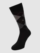 Burlington Socken aus Schurwollmischung Modell 'Edinburgh' in Black, G...