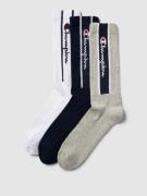 CHAMPION Socken mit Label-Print im 3er-Pack in Dunkelblau, Größe 39-42