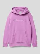 CHAMPION Hoodie mit Label-Stitching Modell 'Rochester' in Purple, Größ...