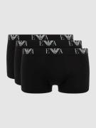 Emporio Armani Trunks mit Stretch-Anteil im 3er-Pack in Black, Größe S