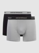 Emporio Armani Trunks aus Baumwoll-Mix mit elastischem Logo-Bund in Bl...